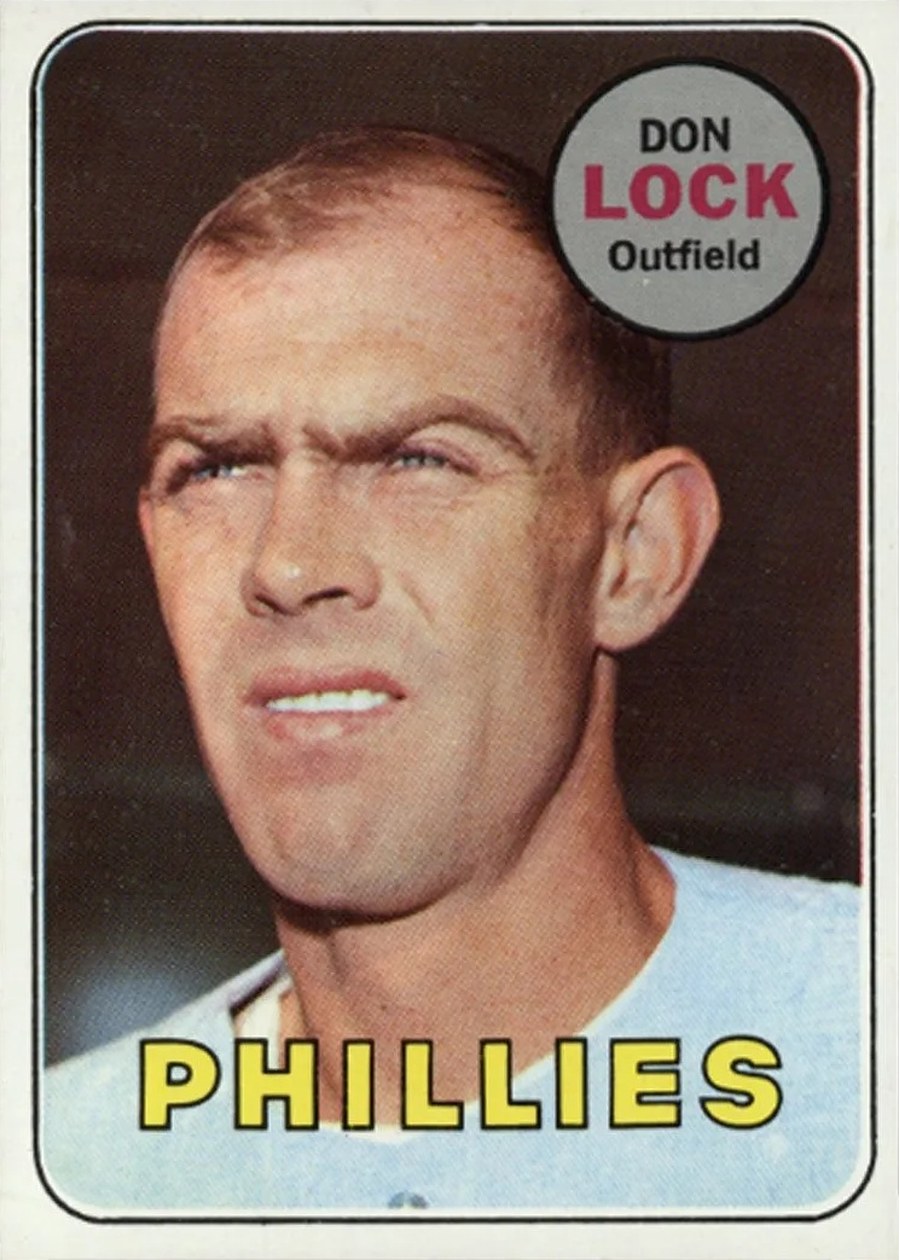 1969 Topps #229 Don Lock, Philadelphia Phillies