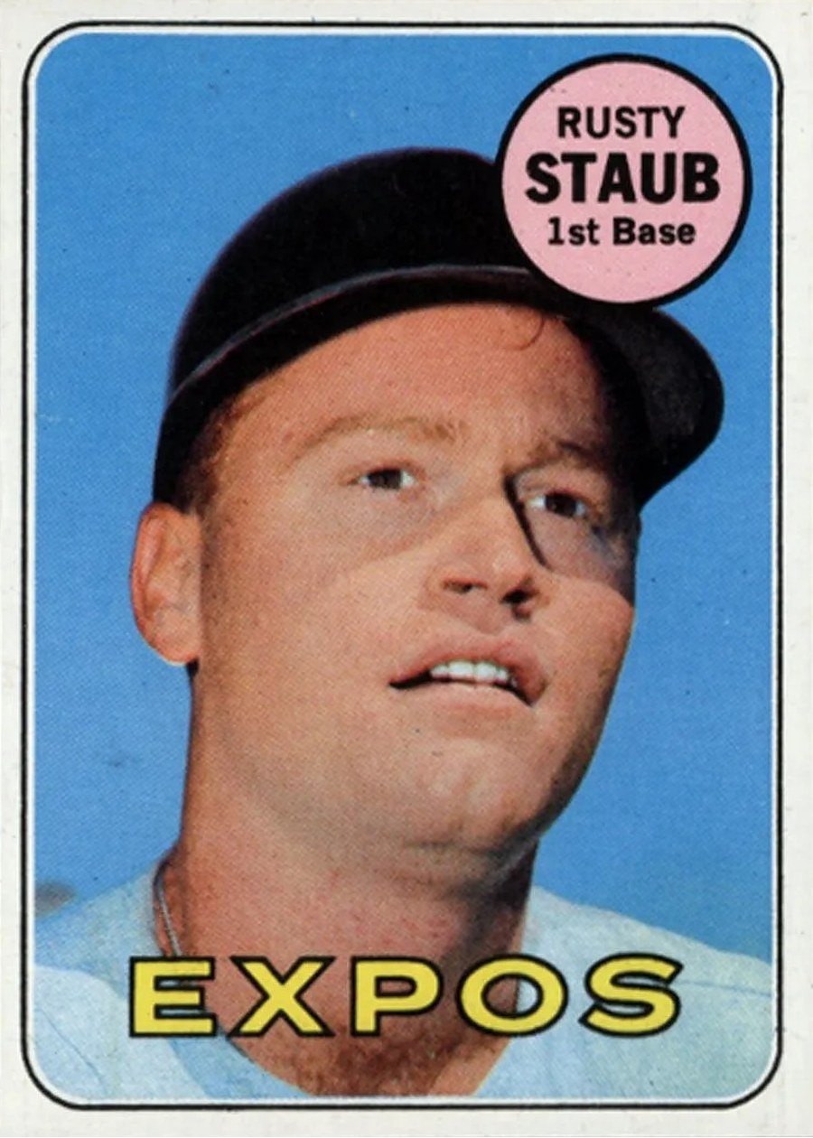 1969 Topps #230 Rusty Staub, Montreal Expos