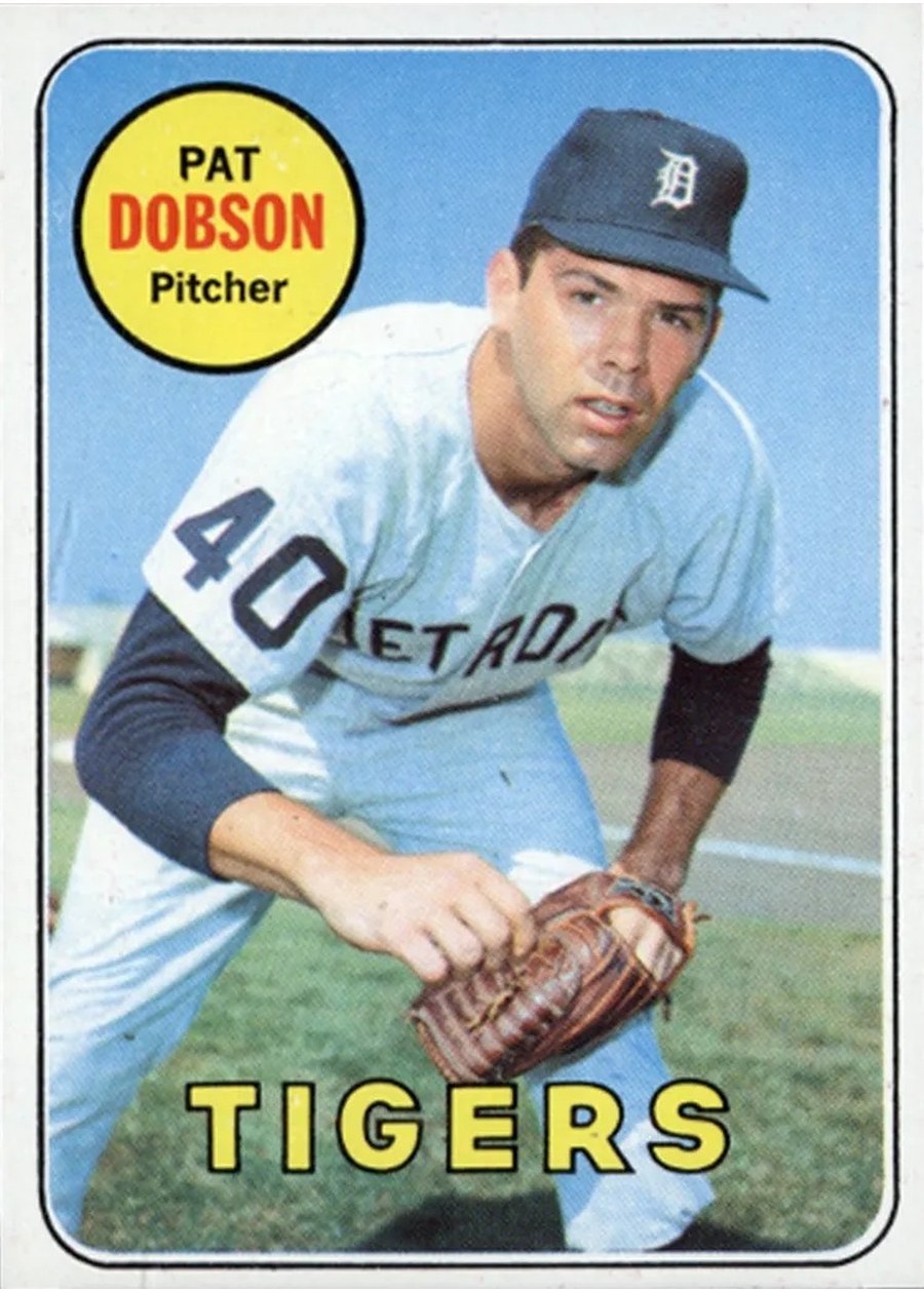 1969 Topps #231 Pat Dobson, Detroit Tigers