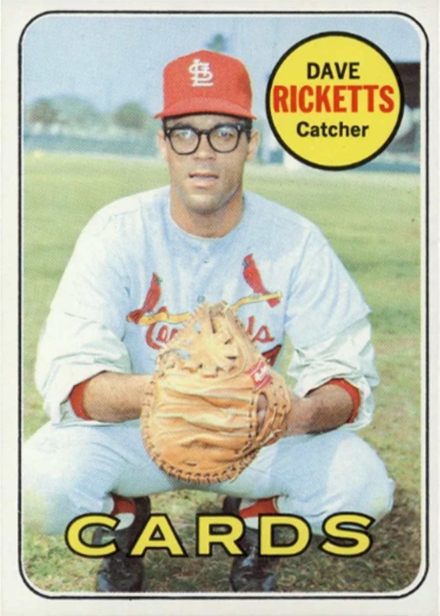 1969 Topps #232 Dave Ricketts, St. Louis Cardinals