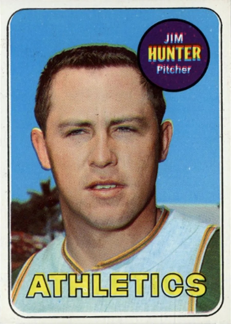 1969 Topps #235 Jim Hunter, Oakland Athletics