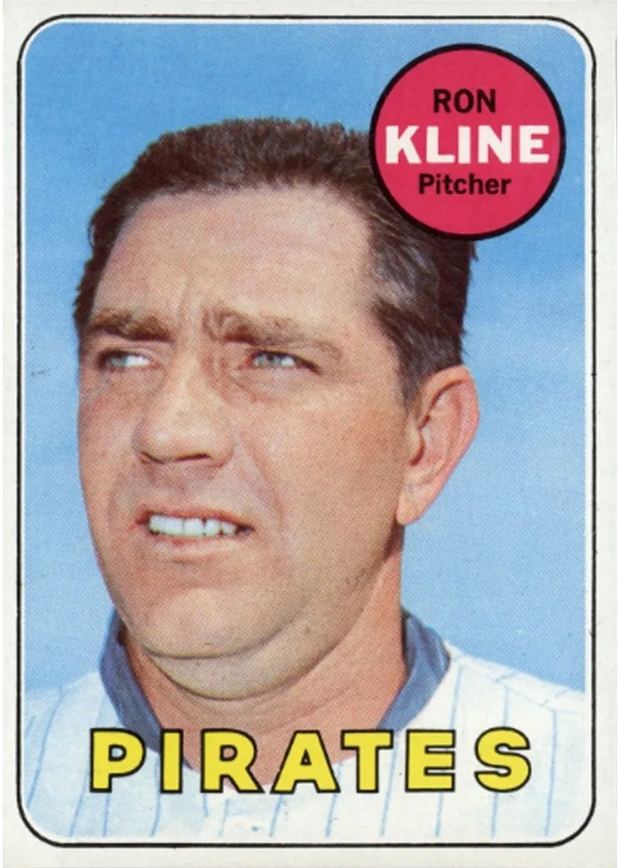 1969 Topps #243 Ron Kline, Pittsburgh Pirates