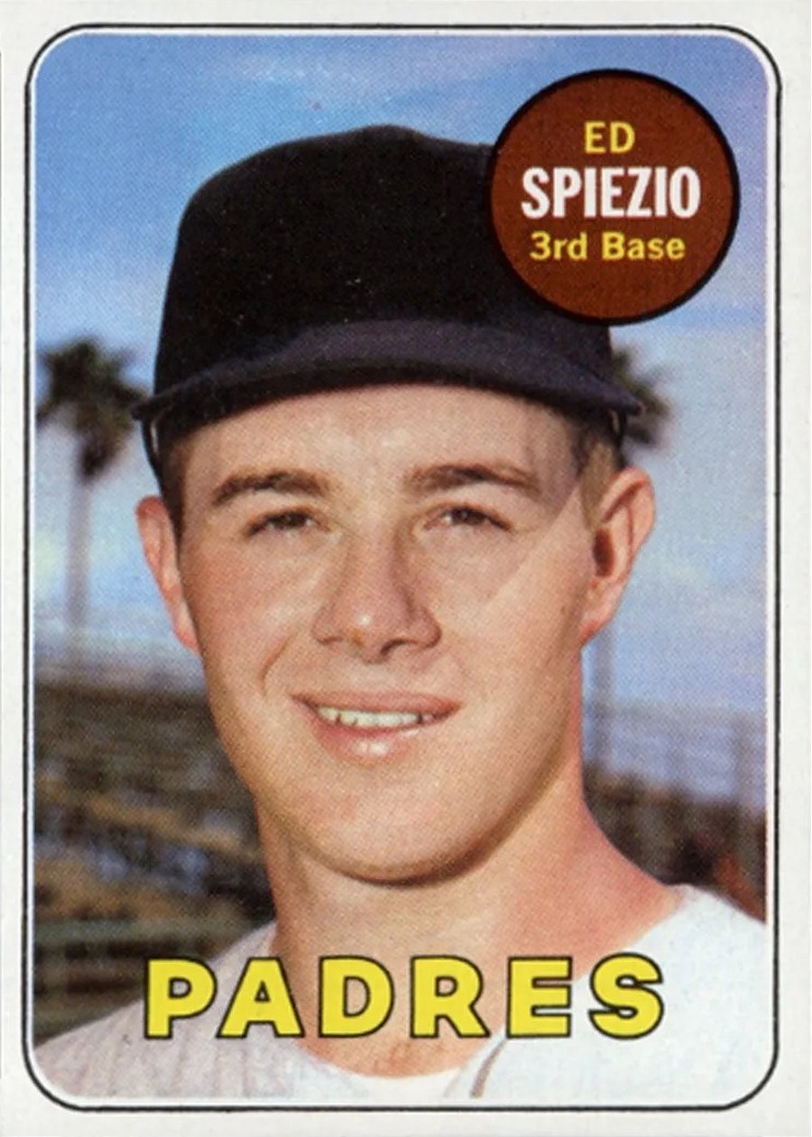 1969 Topps #249 Ed Spiezio, San Diego Padres