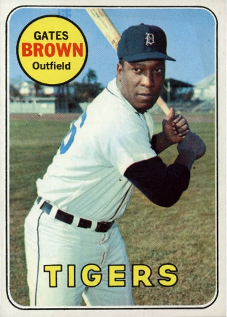 1969 Topps #256 Gates Brown, Detroit Tigers