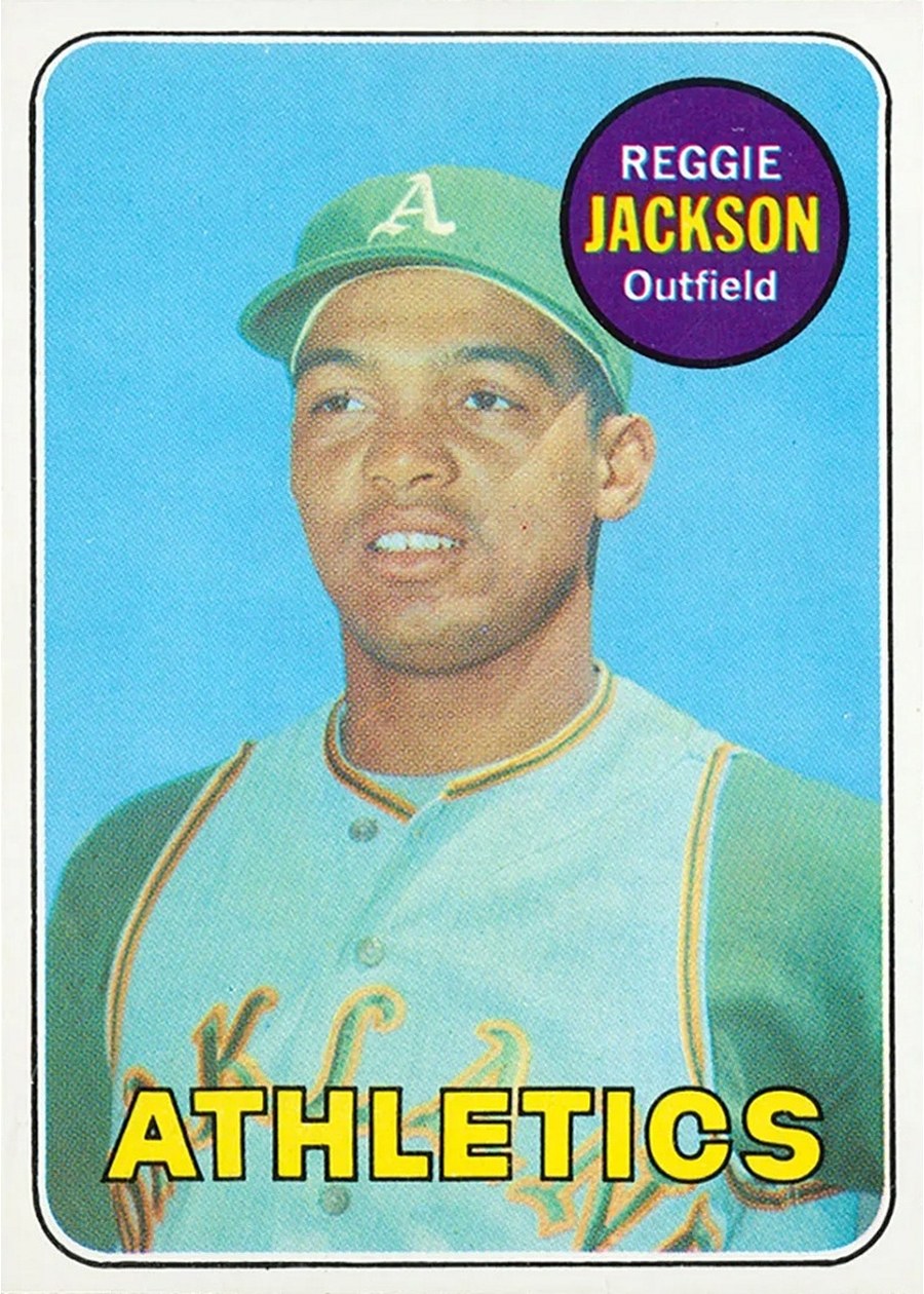 1969 Topps #260 Reggie Jackson, Oakland Athletics