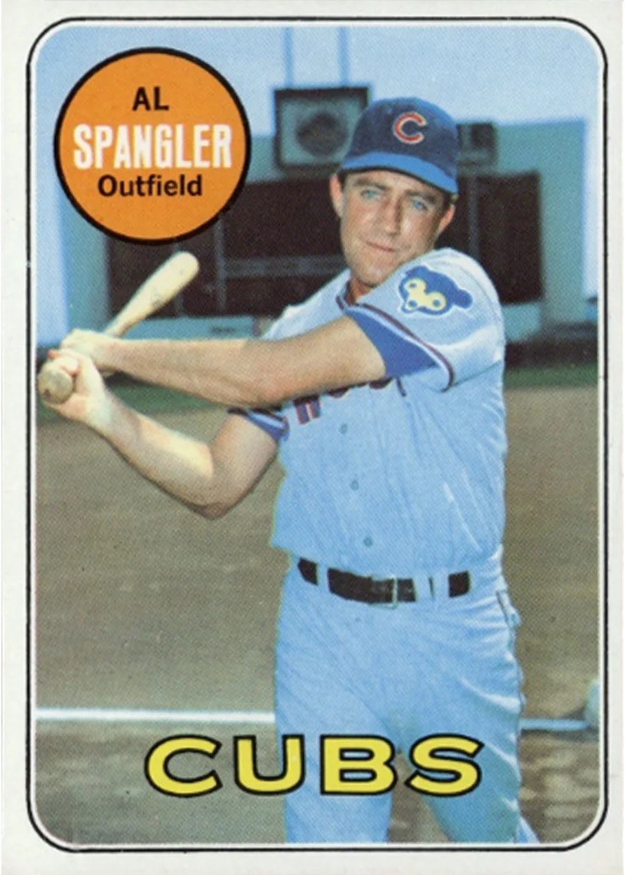 1969 Topps #268 Al Spangler, Chicago Cubs