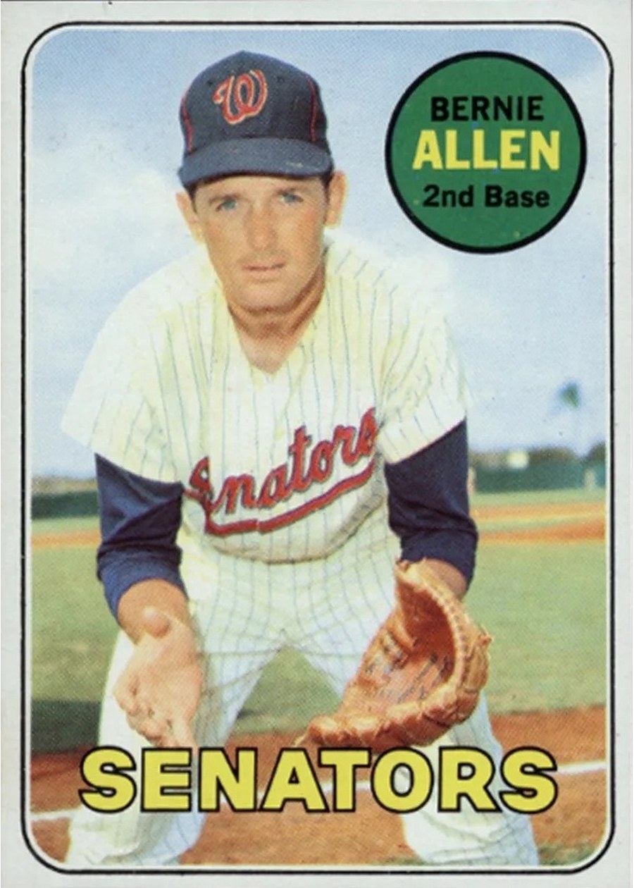 1969 Topps #27 Bernie Allen, Washington Senators