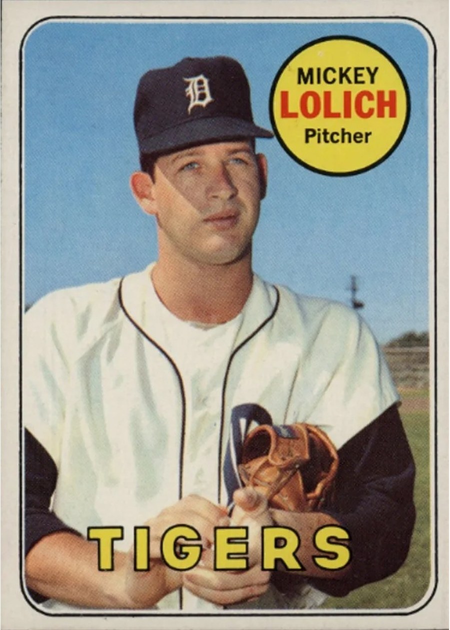 1969 Topps #270 Mickey Lolich, Detroit Tigers