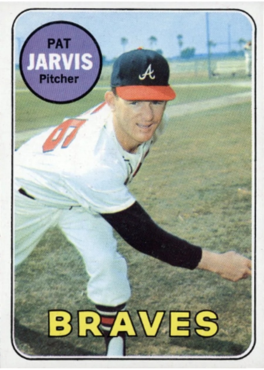 1969 Topps #282 Pat Jarvis, Atlanta Braves