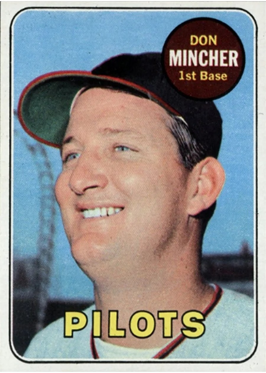 1969 Topps #285 Don Mincher, Seattle Pilots