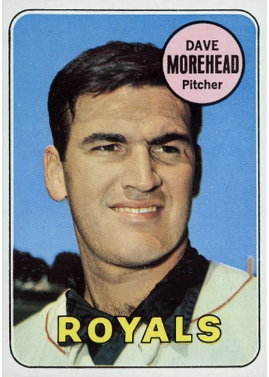 1969 Topps #29 Dave Morehead, Kansas City Royals