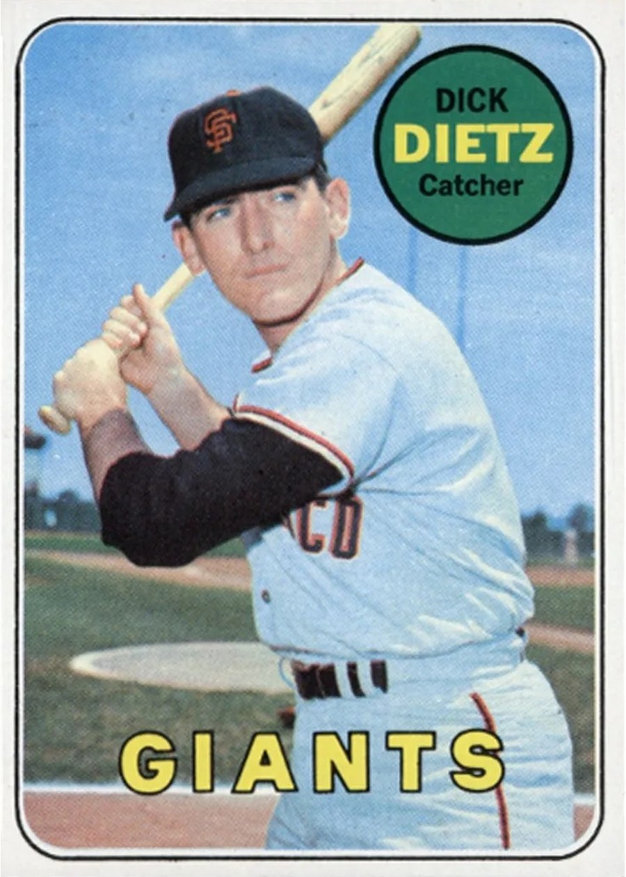 1969 Topps #293 Dick Dietz, San Francisco Giants