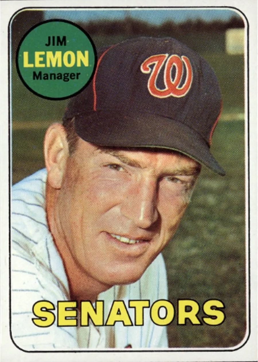 1969 Topps #294 Jim Lemon, Washington Senators