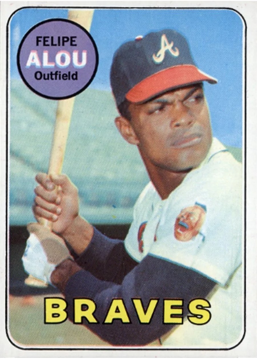 1969 Topps #300 Felipe Alou, Atlanta Braves