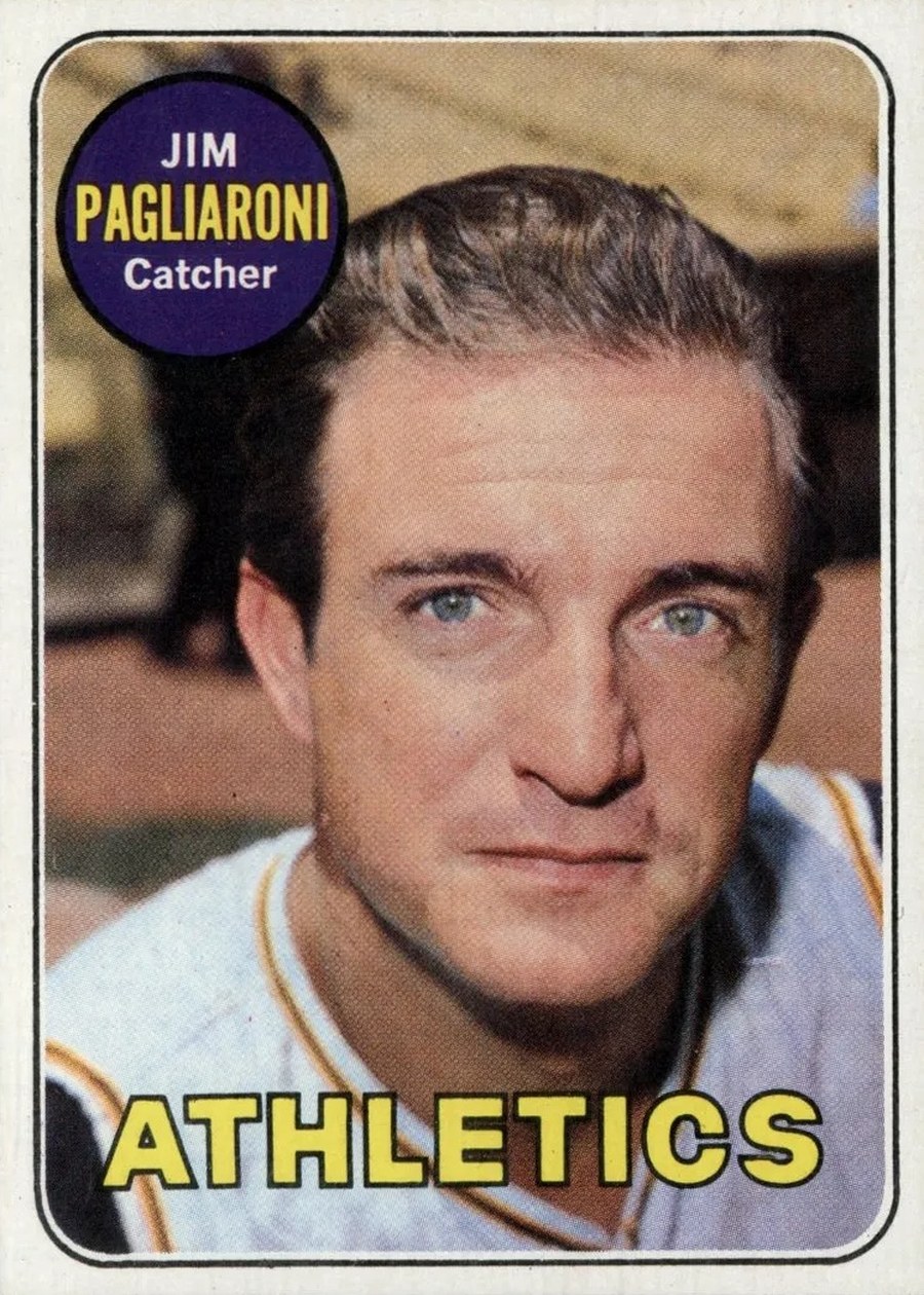 1969 Topps #302 Jim Pagliaroni, Oakland Athletics