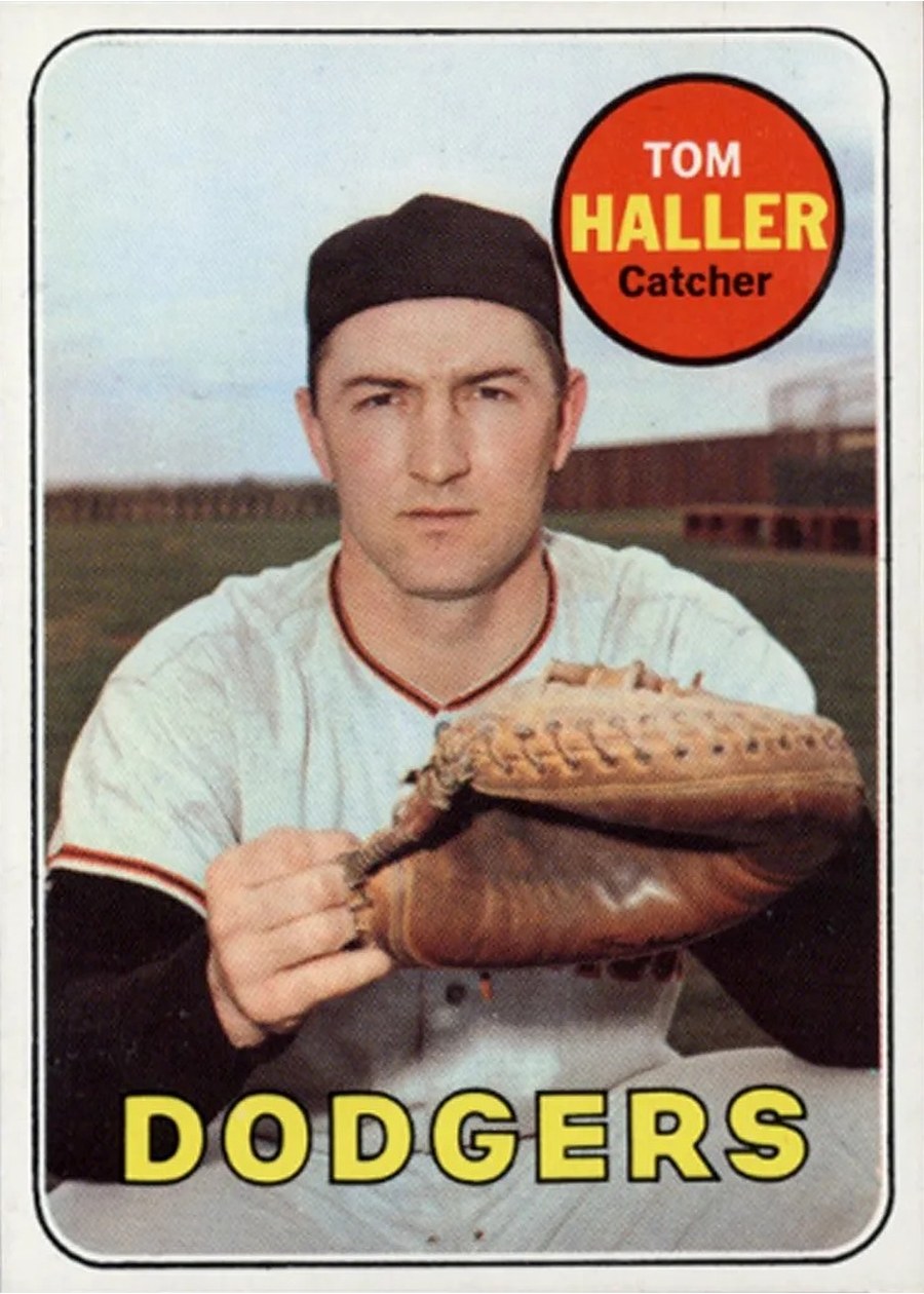 1969 Topps #310 Tom Haller, Los Angeles Dodgers