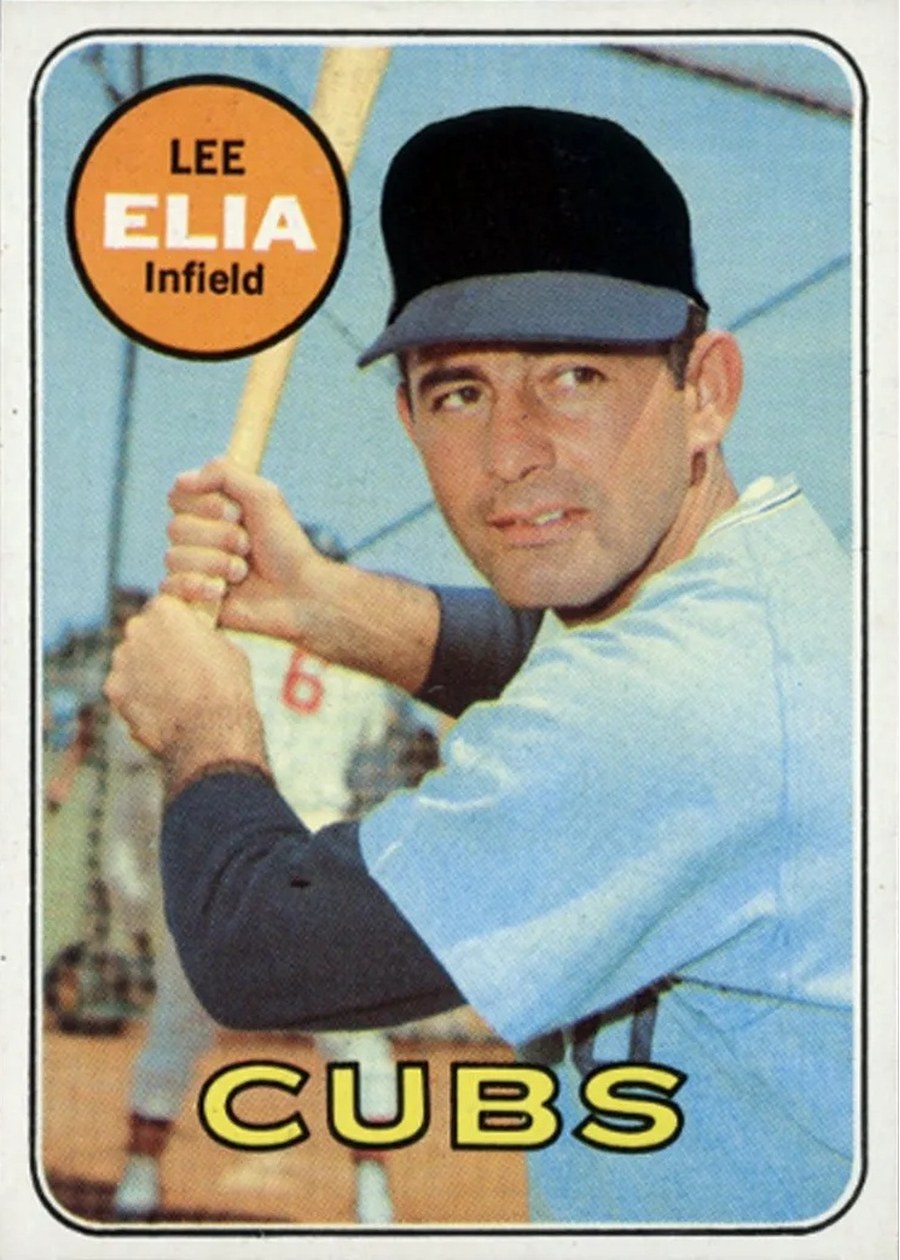 1969 Topps #312 Lee Elia, Chicago Cubs