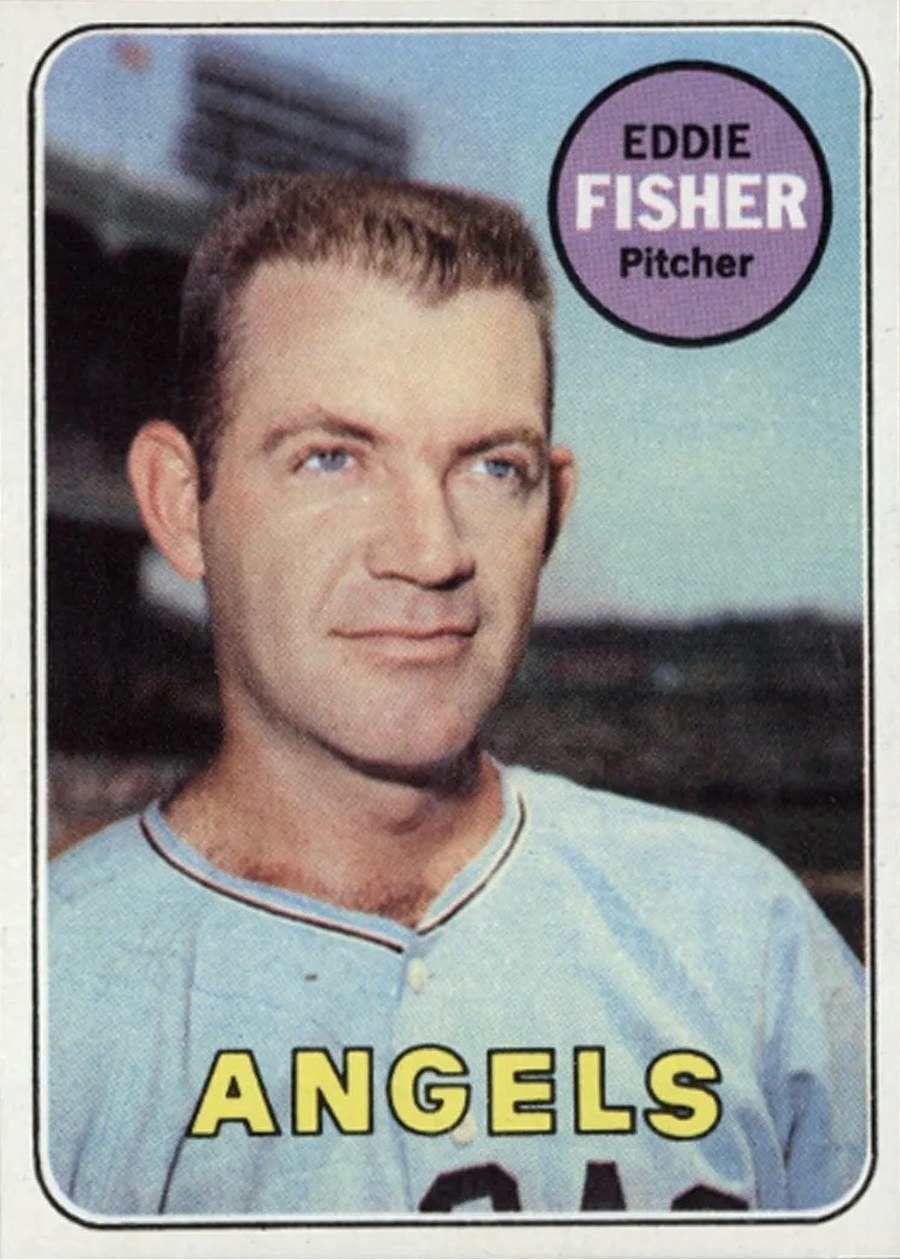 1969 Topps #315 Eddie Fisher, California Angels