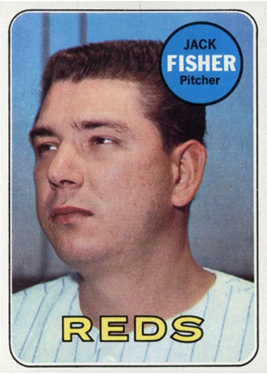 1969 Topps #318 Jack Fisher, Cincinnati Reds