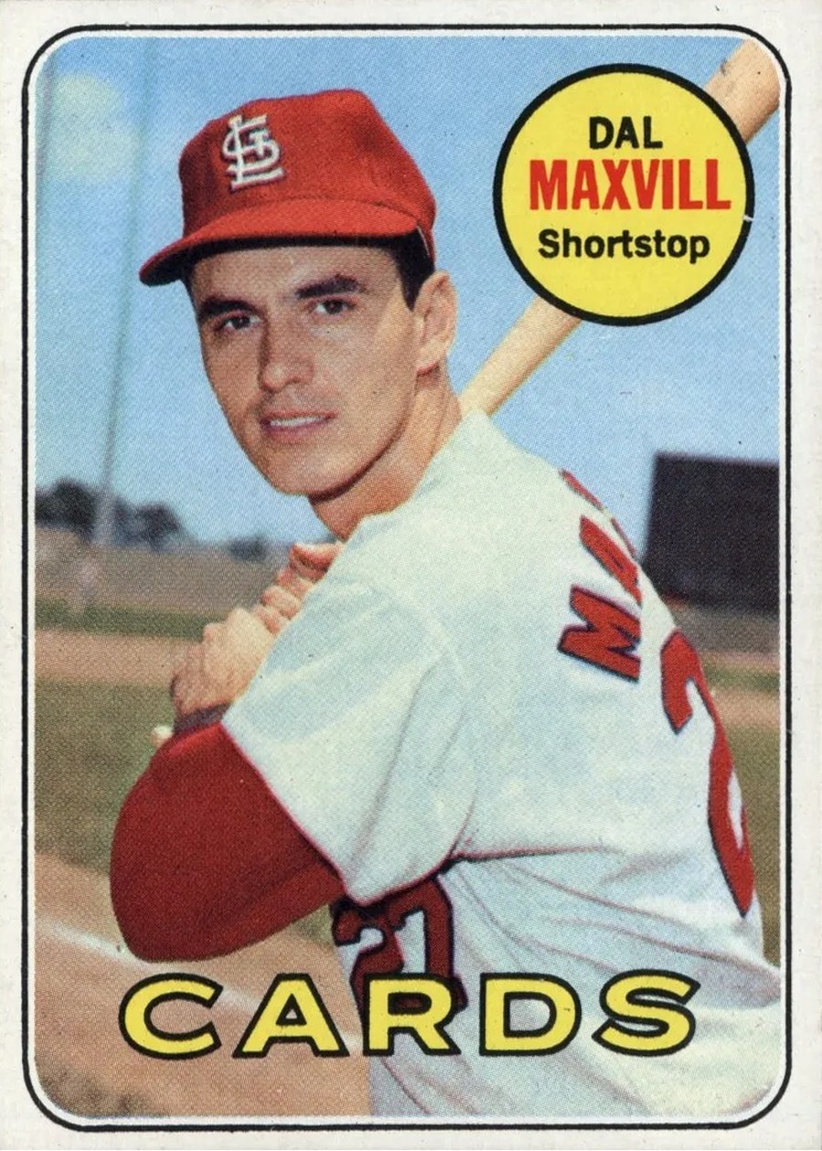 1969 Topps #320 Dal Maxvill, St. Louis Cardinals