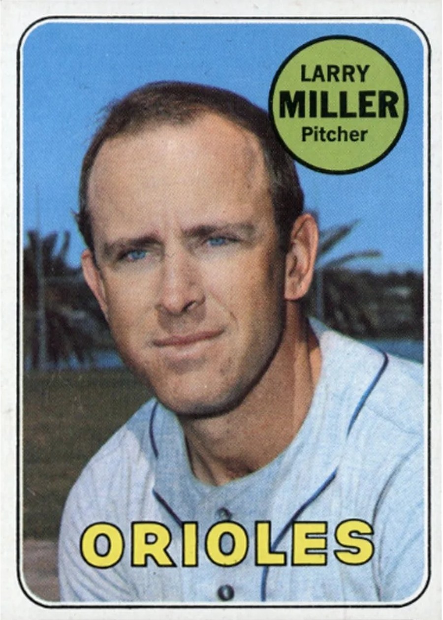 1969 Topps #323 Larry Miller, Baltimore Orioles