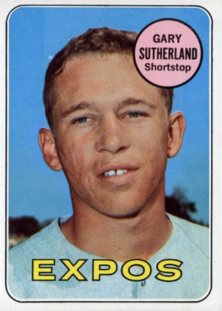 1969 Topps #326 Gary Sutherland, Montreal Expos