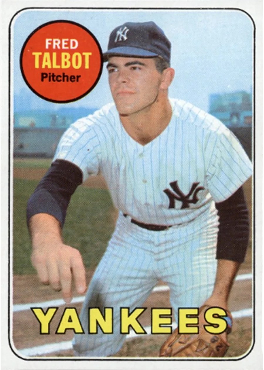 1969 Topps #332 Fred Talbot, New York Yankees