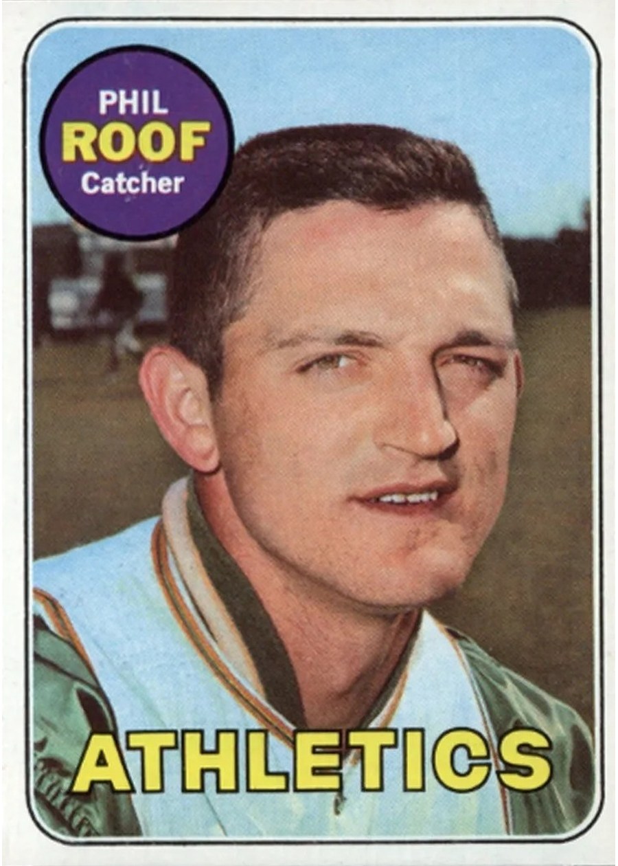 1969 Topps #334 Phil Roof, Oakland Athletics