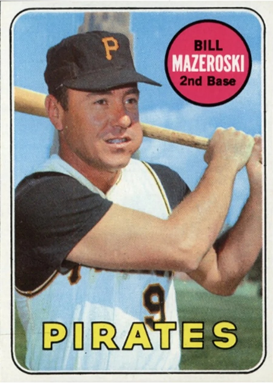 1969 Topps #335 Bill Mazeroski, Pittsburgh Pirates