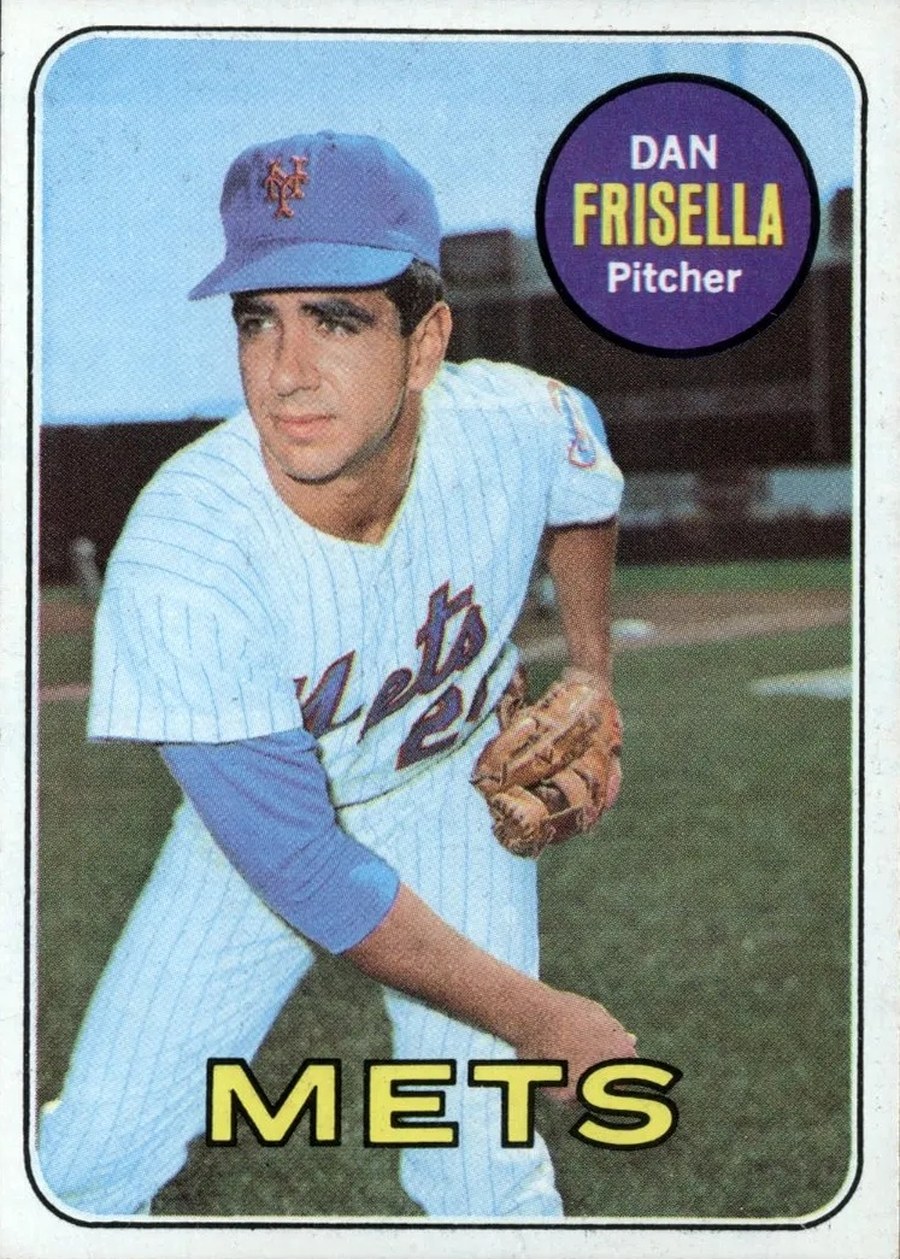 1969 Topps #343 Dan Frisella, New York Mets
