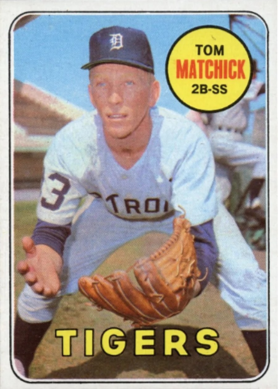1969 Topps #344 Tom Matchick, Detroit Tigers