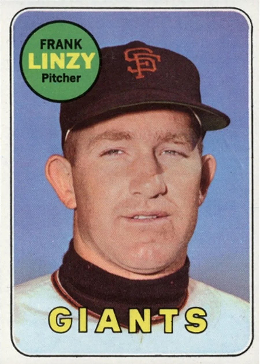 1969 Topps #345 Frank Linzy, San Francisco Giants