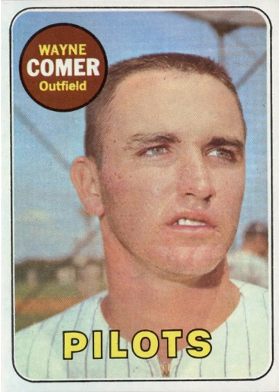 1969 Topps #346 Wayne Comer, Seattle Pilots