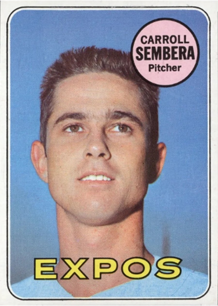 1969 Topps #351 Carroll Sembera, Montreal Expos