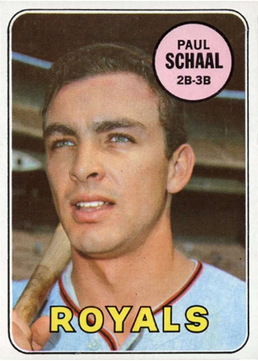 1969 Topps #352 Paul Schaal, Kansas City Royals