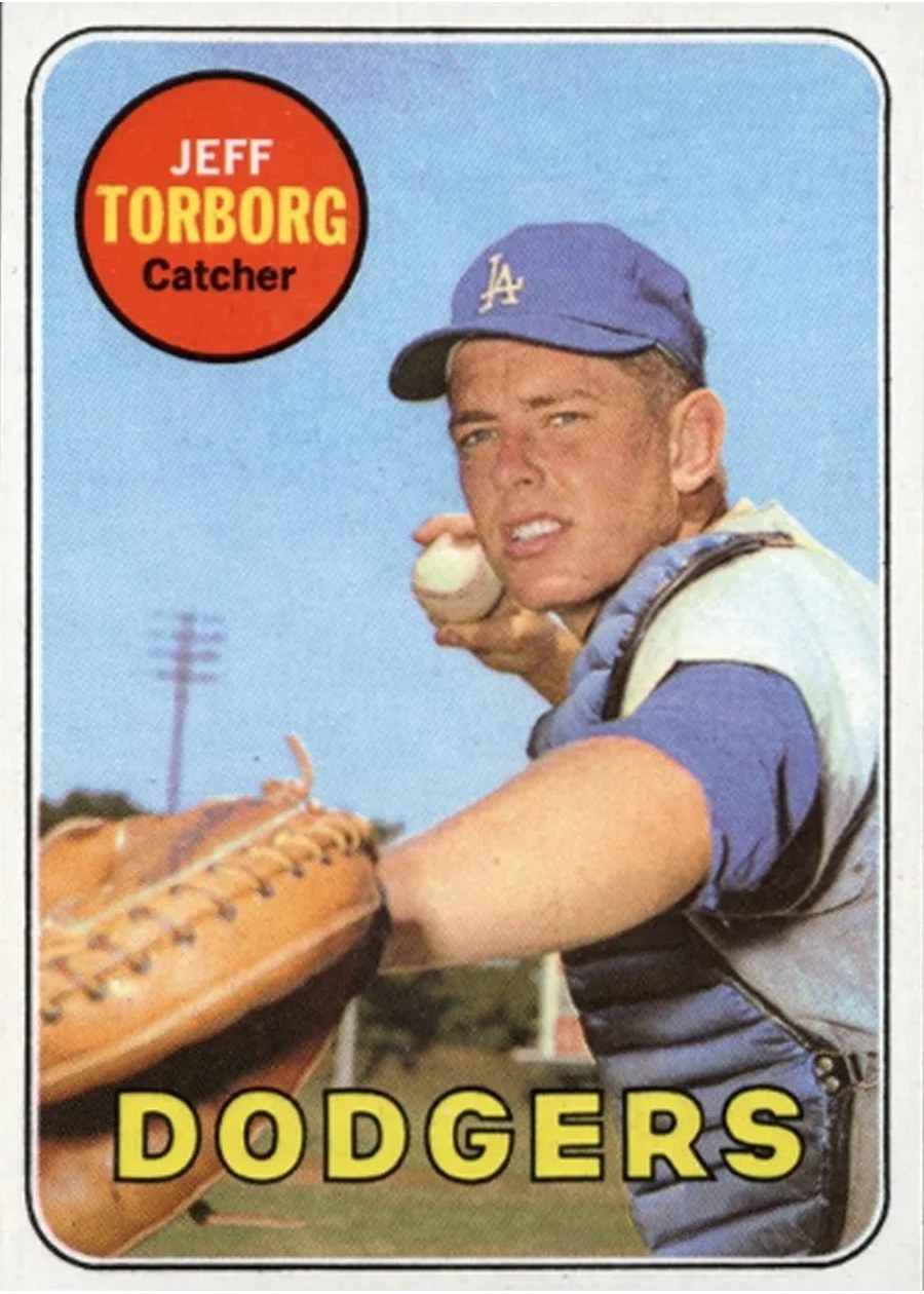 1969 Topps #353 Jeff Torborg, Los Angeles Dodgers