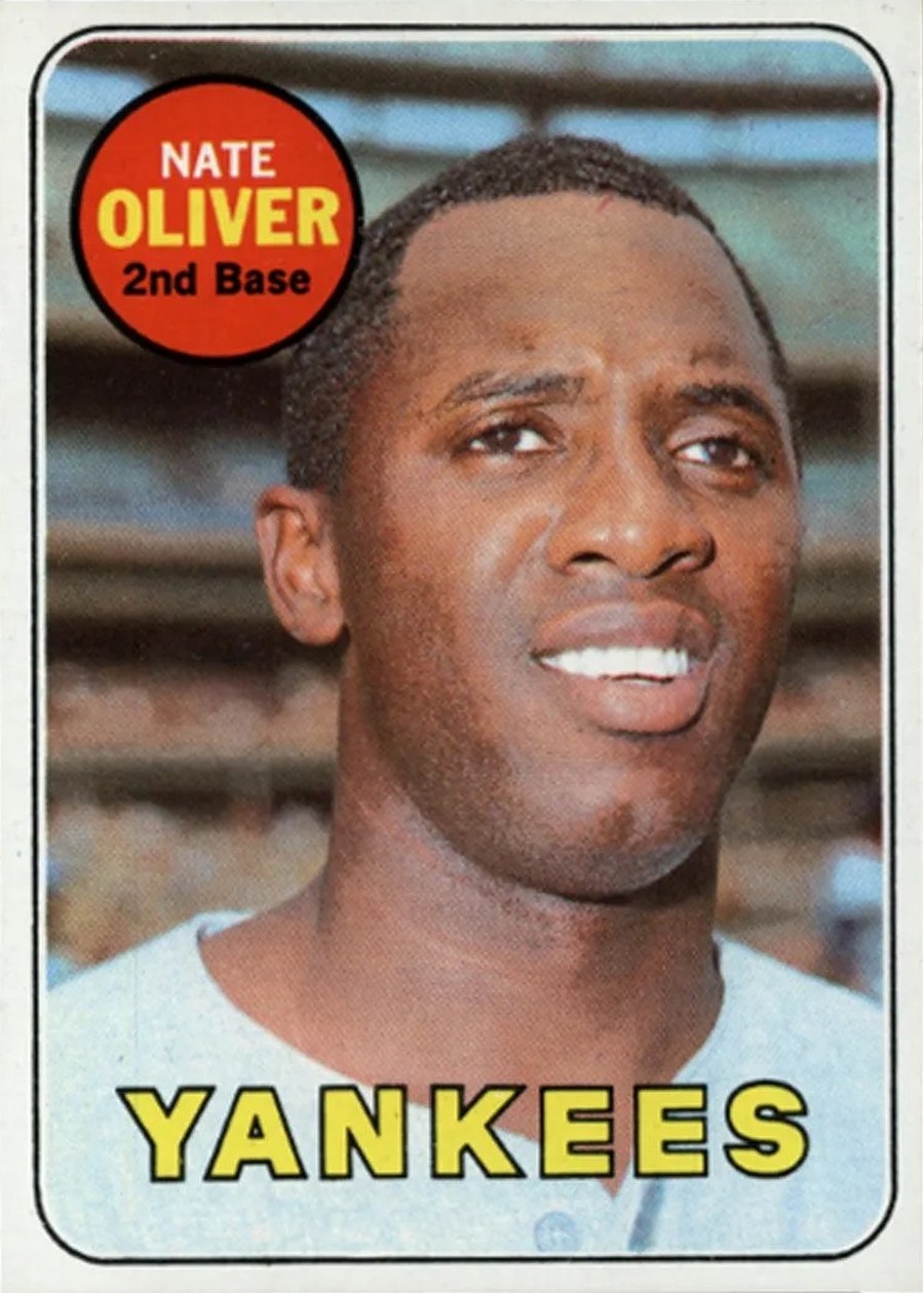 1969 Topps #354 Nate Oliver, New York Yankees