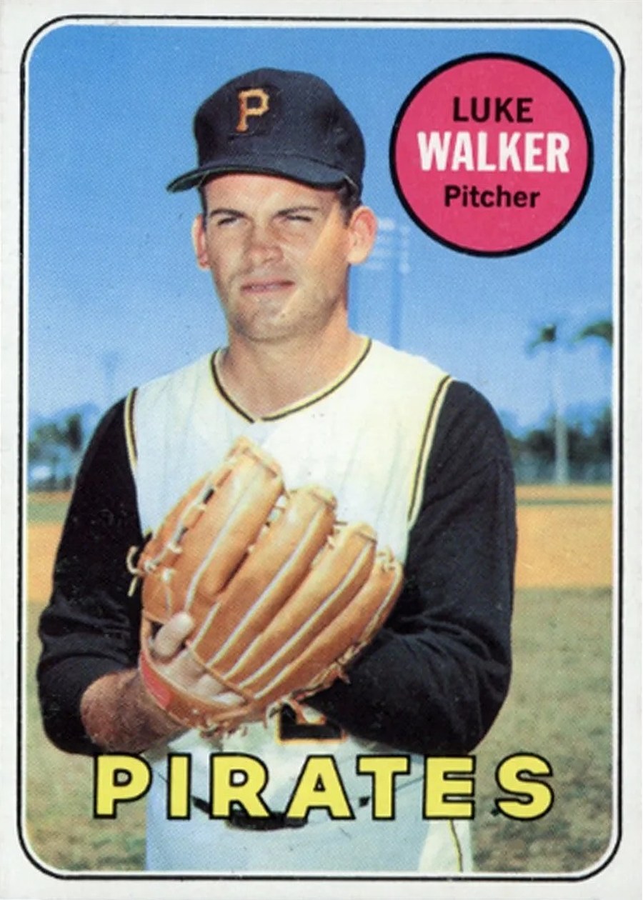 1969 Topps #36 Luke Walker, Pittsburgh Pirates