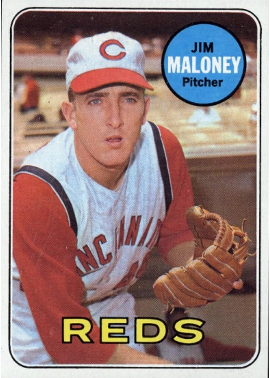 1969 Topps #362 Jim Maloney, Cincinnati Reds