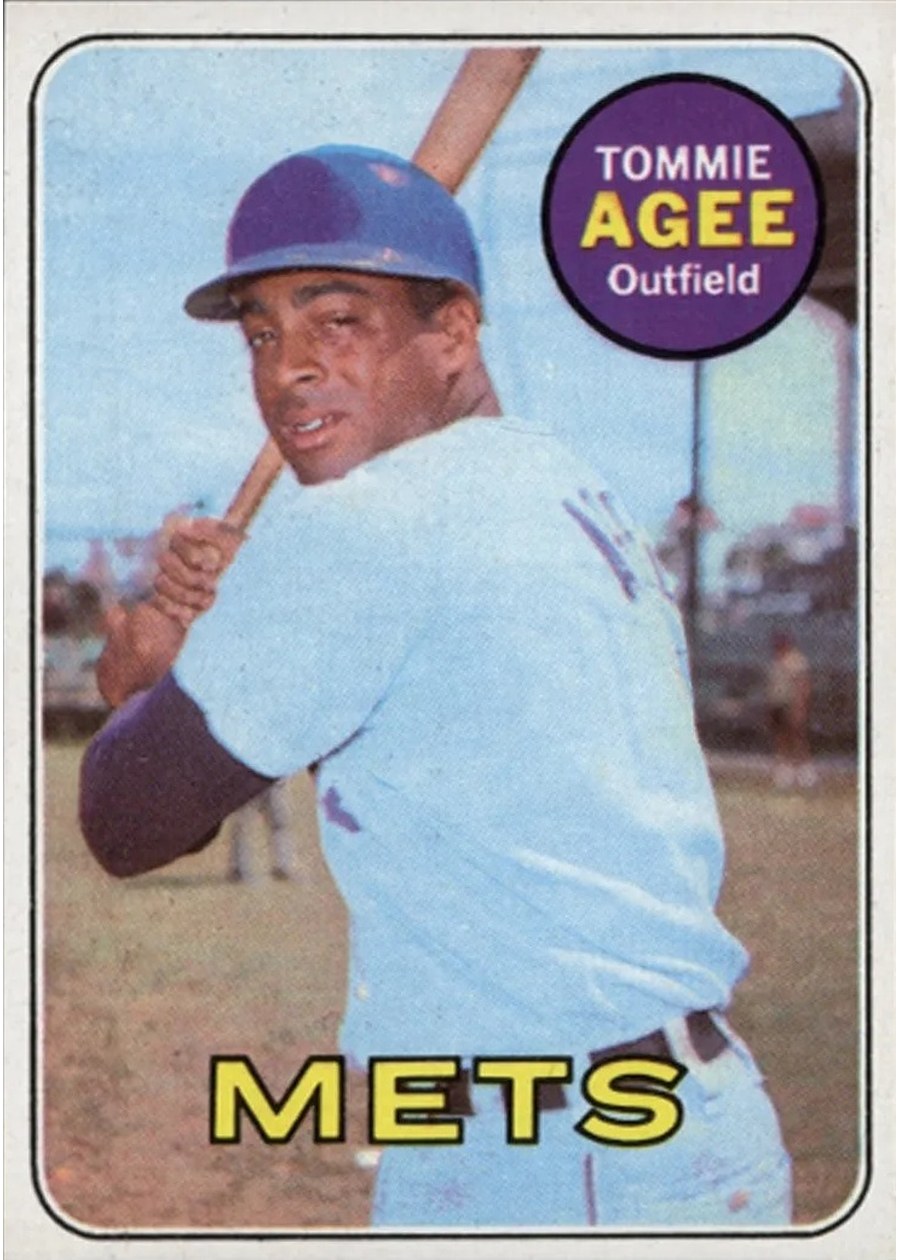 1969 Topps #364 Tommie Agee, New York Mets