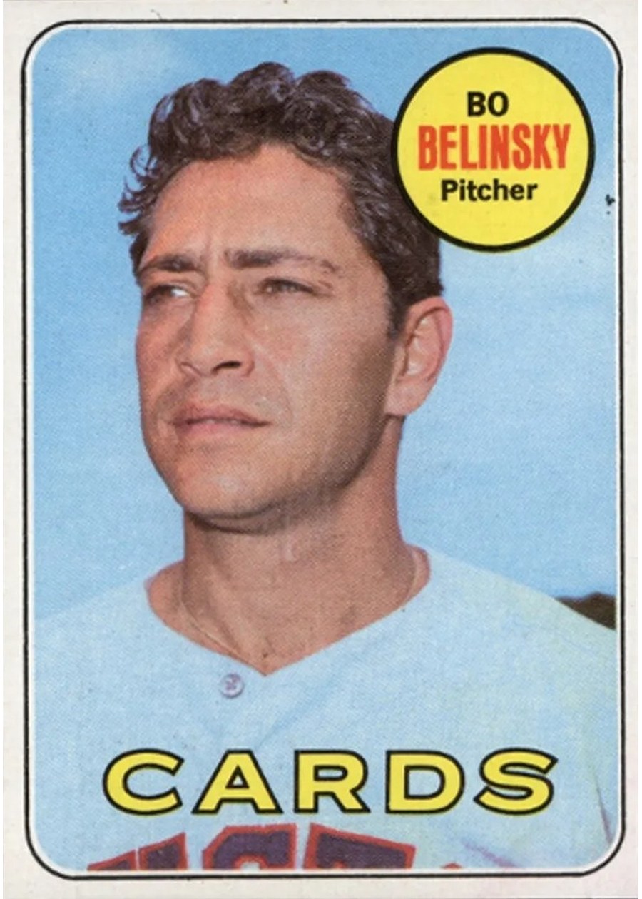1969 Topps #366 Bo Belinsky, St. Louis Cardinals