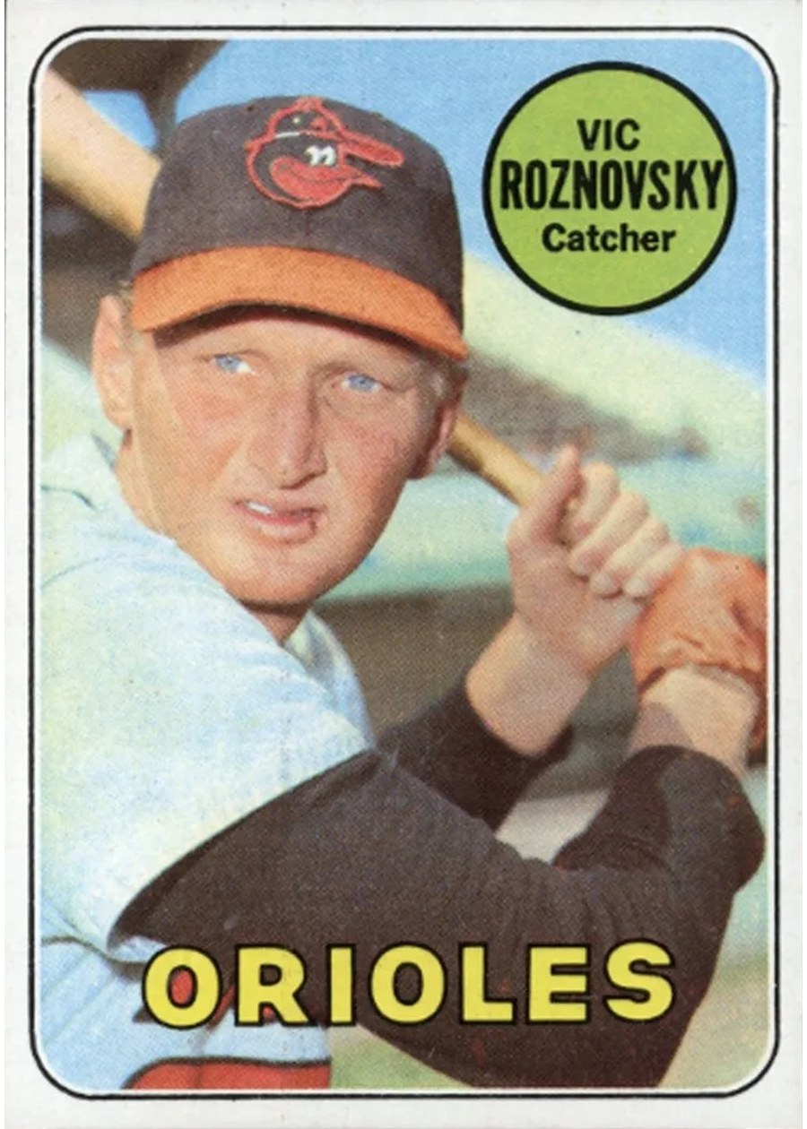 1969 Topps #368 Vic Roznovsky, Baltimore Orioles
