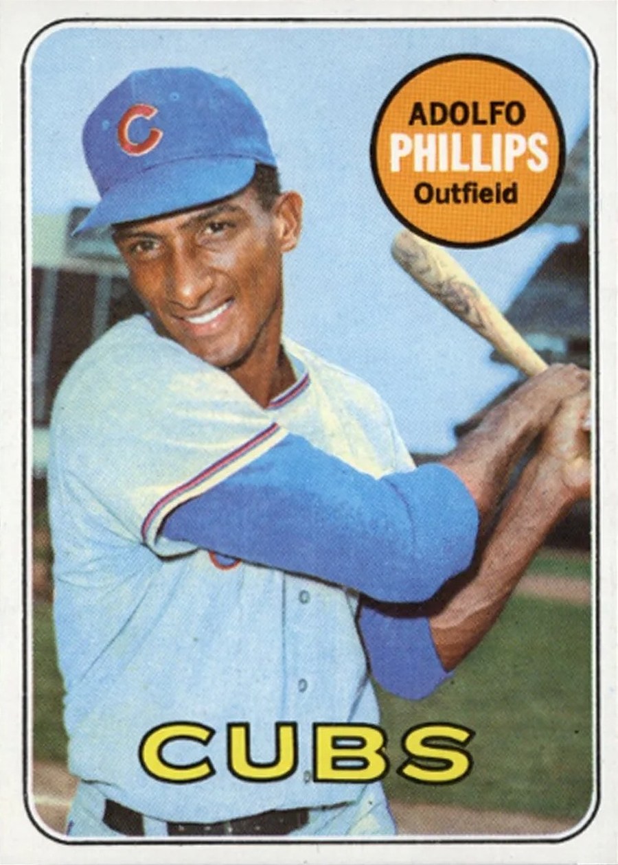 1969 Topps #372 Adolfo Phillips, Chicago Cubs