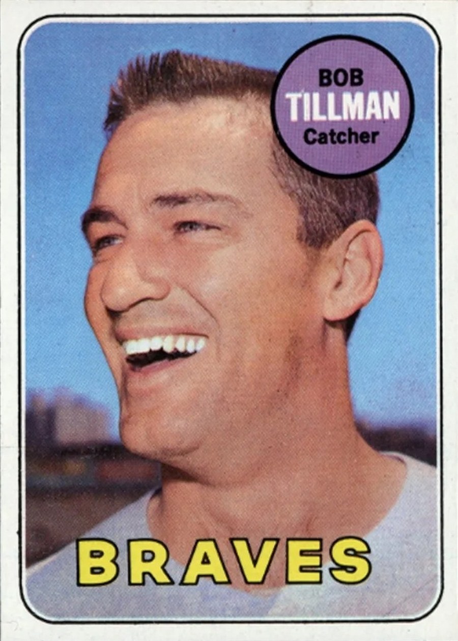 1969 Topps #374 Bob Tillman, Atlanta Braves