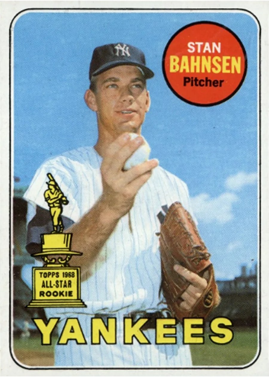 1969 Topps #380 Stan Bahnsen, New York Yankees