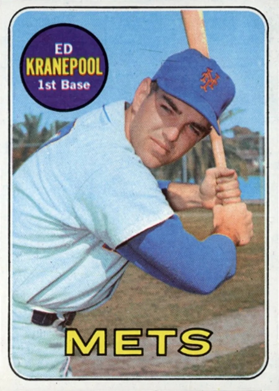 1969 Topps #381 Ed Kranepool, New York Mets
