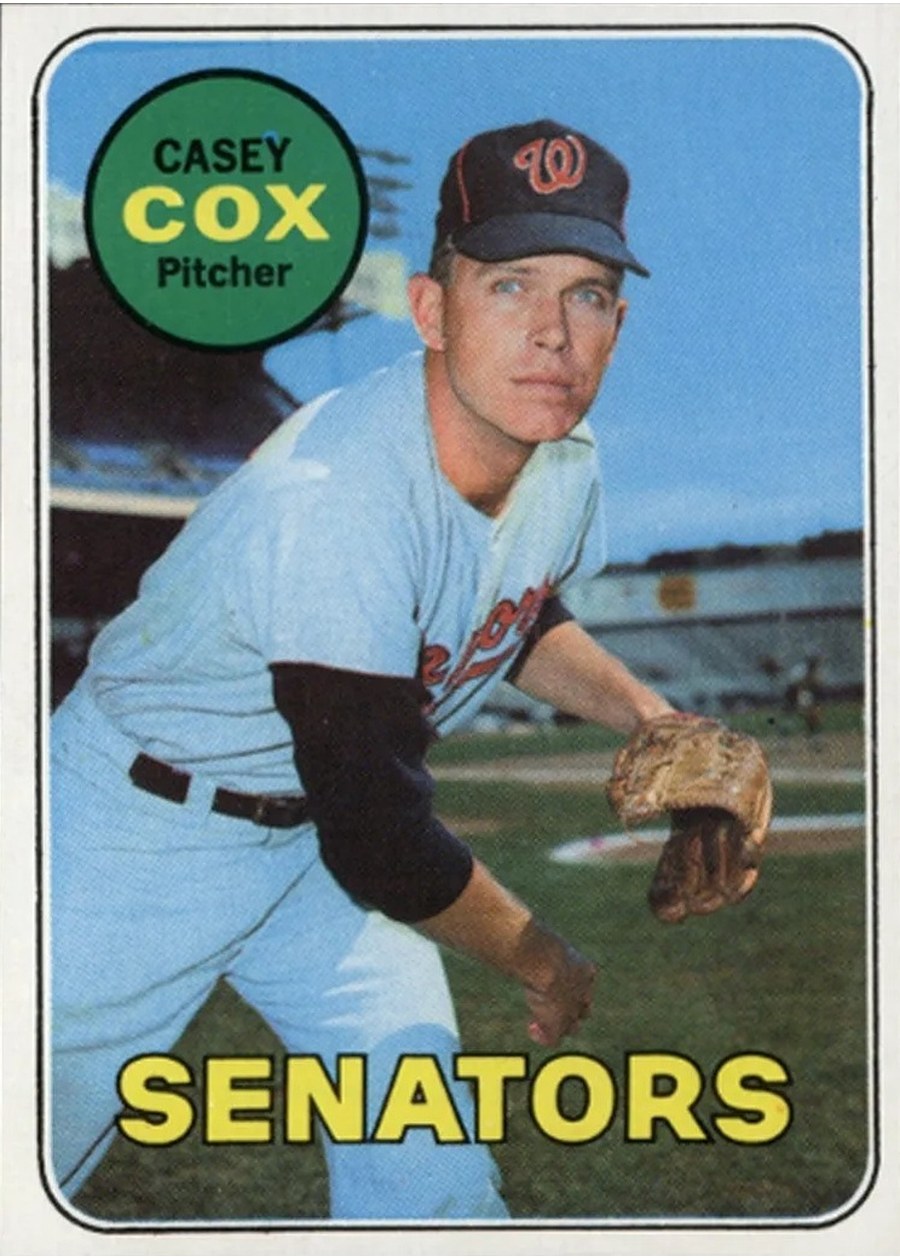 1969 Topps #383 Casey Cox, Washington Senators