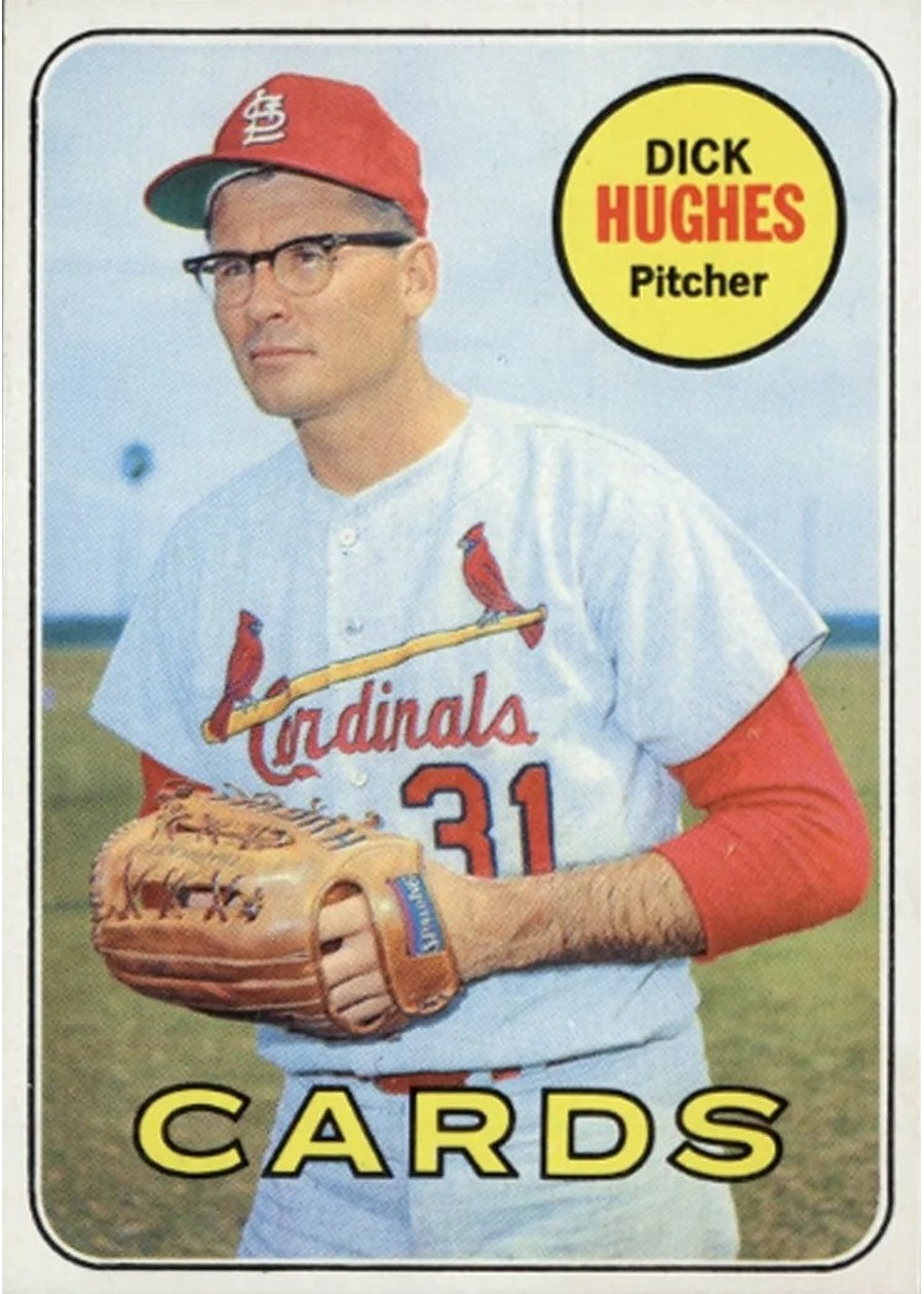 1969 Topps #39 Dick Hughes, St. Louis Cardinals