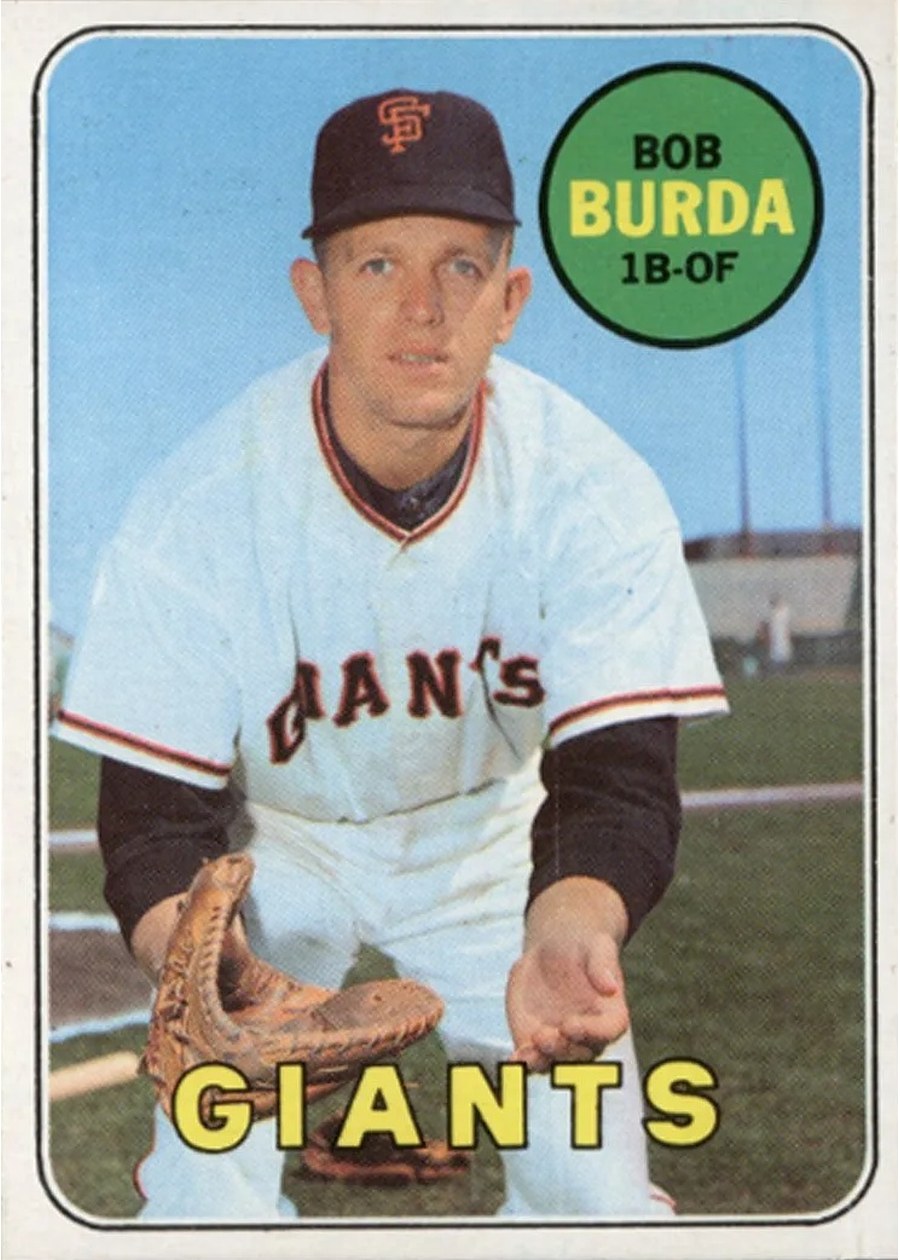 1969 Topps #392 Bob Burda, San Francisco Giants