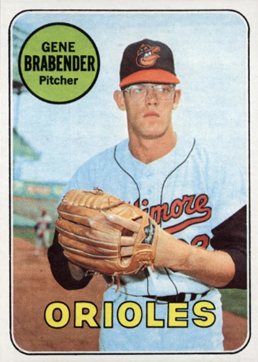 1969 Topps #393 Gene Brabender, Baltimore Orioles